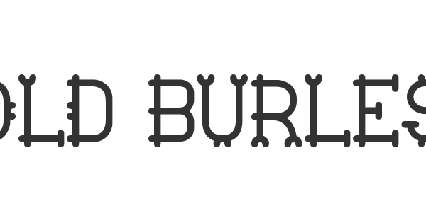 Old Burlesque St font thumb